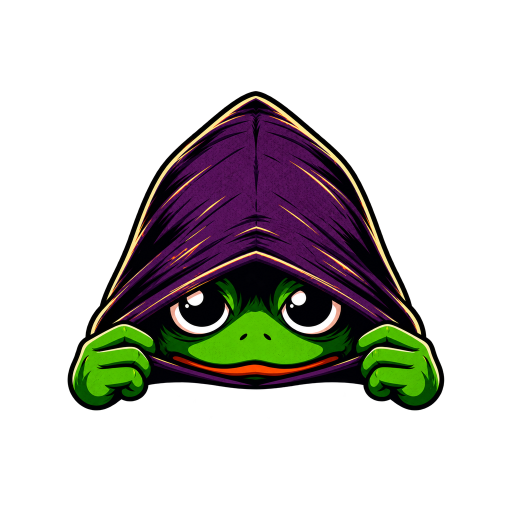Chiqun1Up Lurk-Emote unter der Kapuze